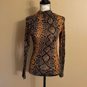 Leith Animal Print top